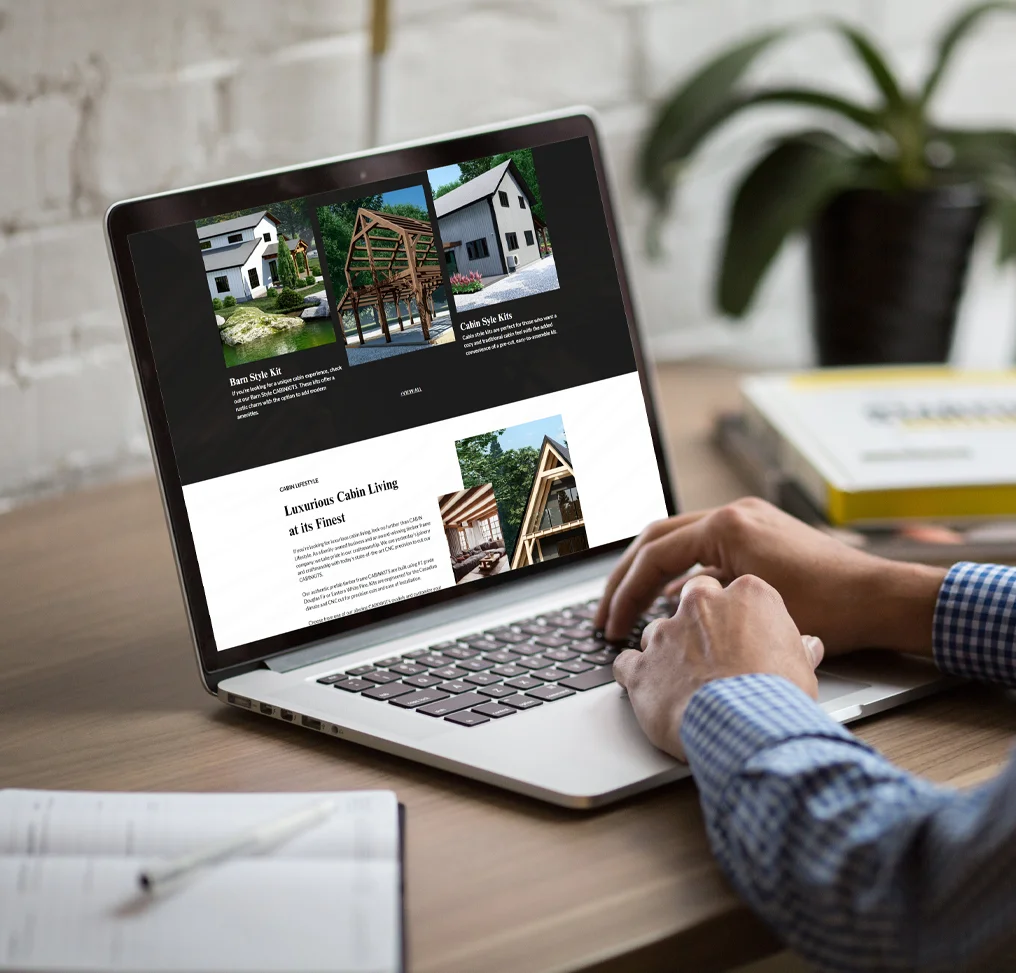 Website Design expert on laptop